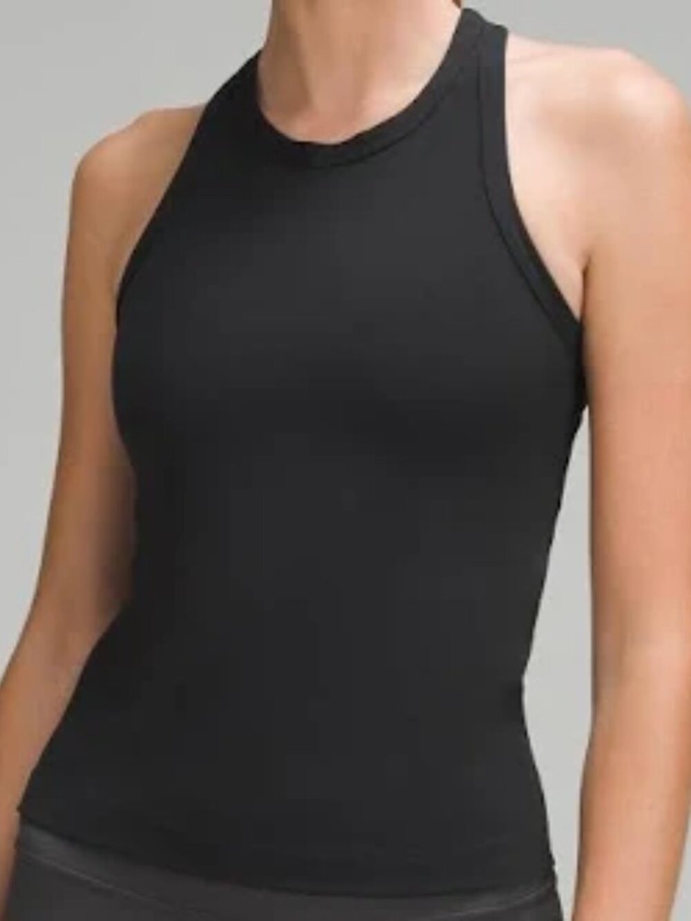 lululemon Align waist-length racerback, size 2, black, NWT